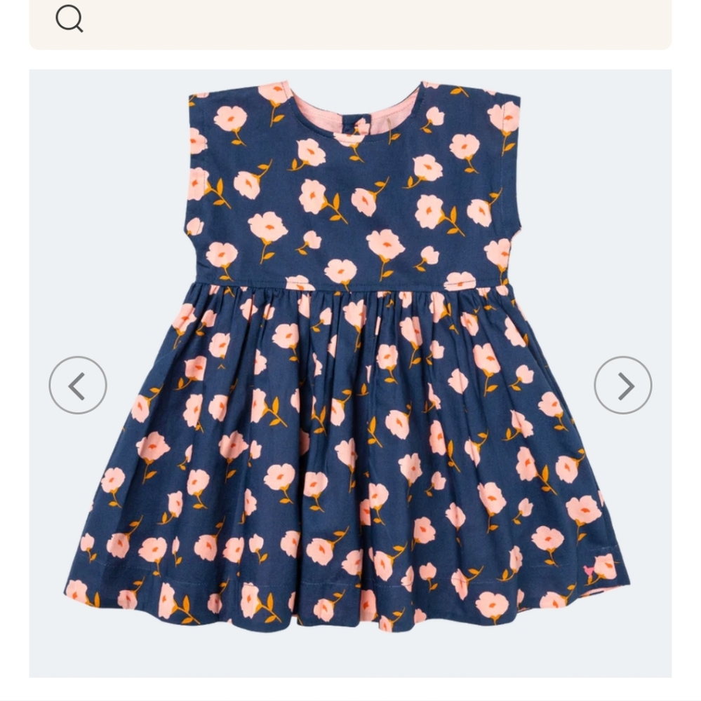 Pink Chicken New York Girls Adaline Dress - Navy Flower Toss 8Y NWOT